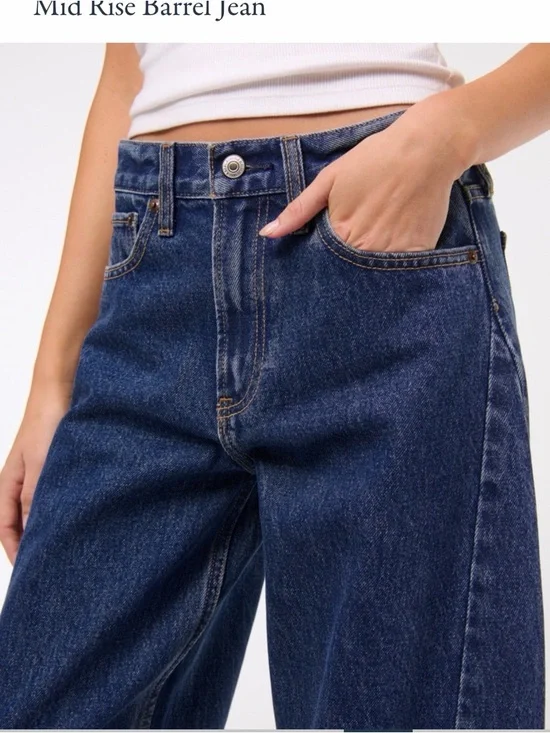 Abercrombie & Fitch Barrel jeans NEW - Picture 5 of 7